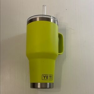 YETI Bright Green Tumbler with Handle